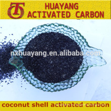 Fórmula química medicinal Cáscara de coco granular Carbón activado